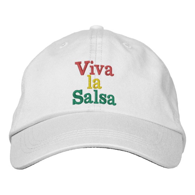 viva la salsa broderad keps (Framsida)