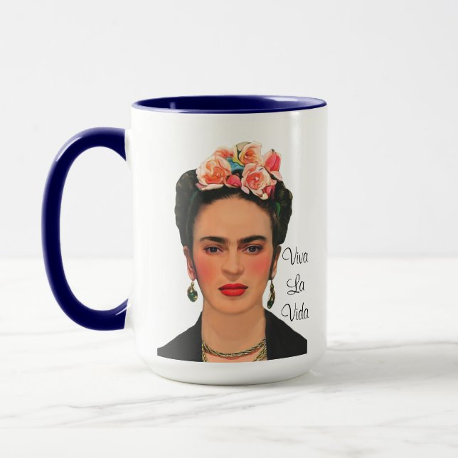 Viva La Vida - Frida Kahlo Mug Mugg (Vänster)