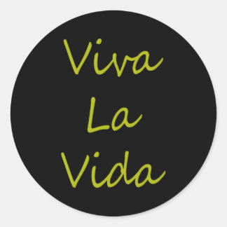 Viva La Vida Kortärmad Runt Klistermärke