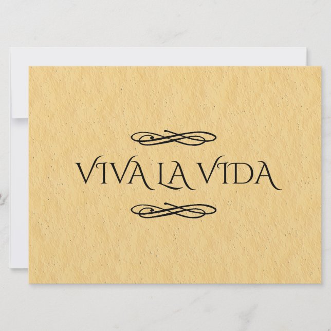 Viva La Vida Sign | Live Life Sign (Framsida)