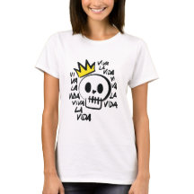 Viva La Vida Skull T-Shirt - Fet Grafik Tee