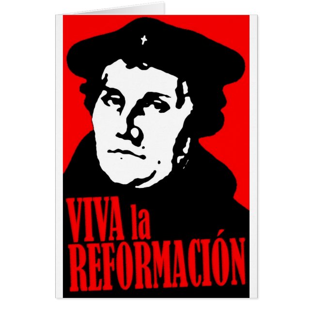 Viva laReformacion LUTHER Hälsningskort (Framsidan)