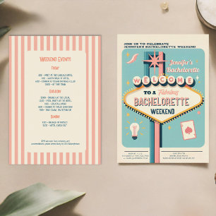 Viva Las Vegas Bachelorette Helg Inbjudningar