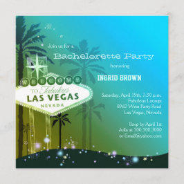 Viva Las Vegas Bachelorette Party Inbjudningar