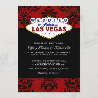 Viva Las Vegas bröllopinbjudan Inbjudningar