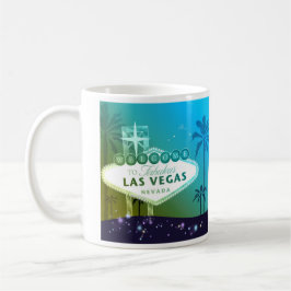 Viva Las Vegas Cyan Blue Bröllop Gift Mugg