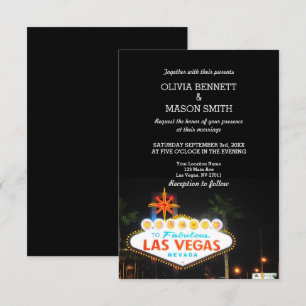 Viva Las Vegas Destinationsbröllopsinbjudning Inbjudningar