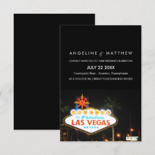 Viva Las Vegas Destinationsbröllopsinbjudning Inbjudningar