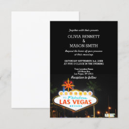 Viva Las Vegas-inbjudan till destinationsbröllop Inbjudningar