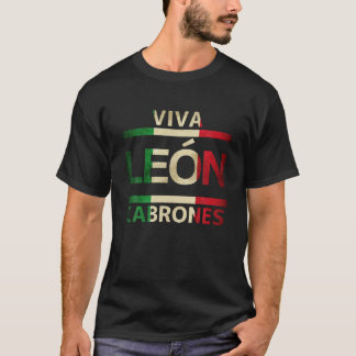 Viva Leon Cabrones Guanajuato Mexiko Mexikanska Fl T Shirt