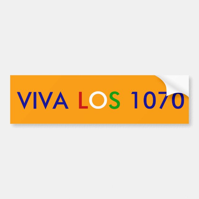Viva Los 1070, bildekal (Framsidan)