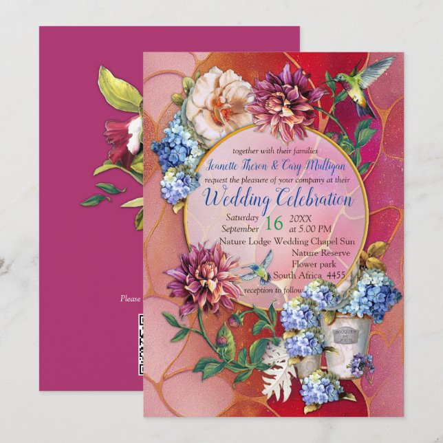 Viva Magenta 2023 Inbjudningar (Fram/baksida)