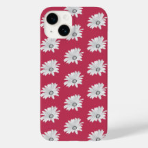 Viva Magenta Blommigt Daisy iPhone/iPad-fall