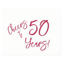 Viva Magenta Cheers till 50 års Poster