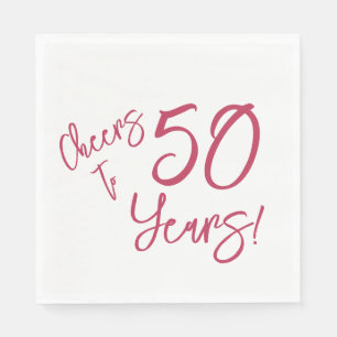 Viva Magenta Cheers to 50 Years Napkins Pappersservett