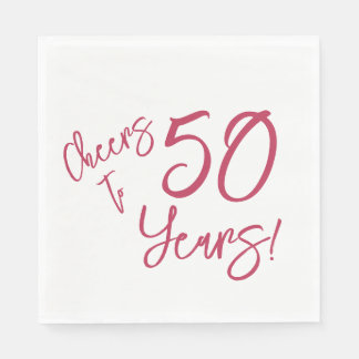 Viva Magenta Cheers to 50 Years Napkins Pappersservett