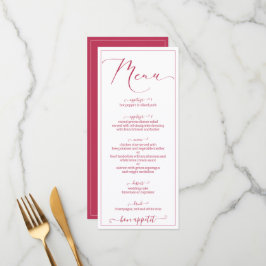 Viva magenta elegant skrivstil meny