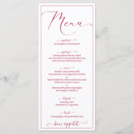 Viva magenta elegant skrivstil meny