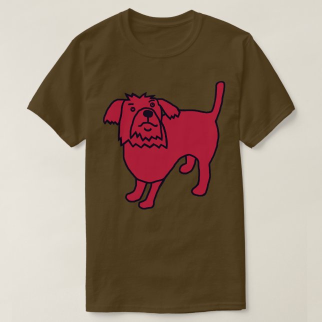 Viva Magenta Färg under 2023-Hund T Shirt (Design framsida)