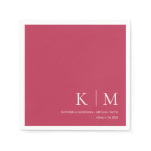 Viva Magenta och White-Bröllop-