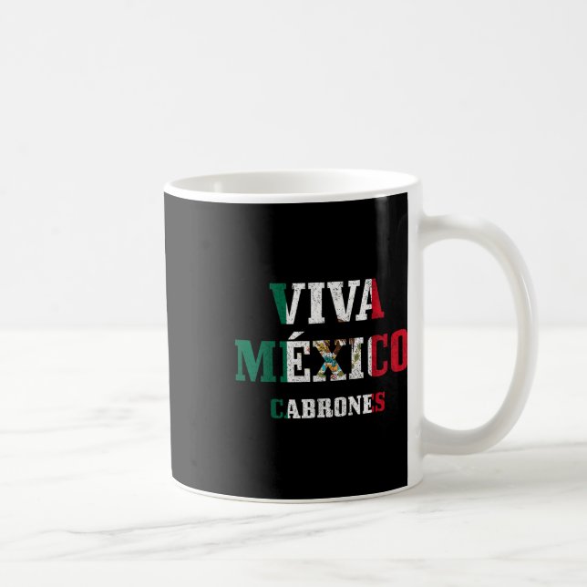 Viva Mexico Cabrones Funny Cinco De Mayo Mexican F Kaffemugg (Höger)
