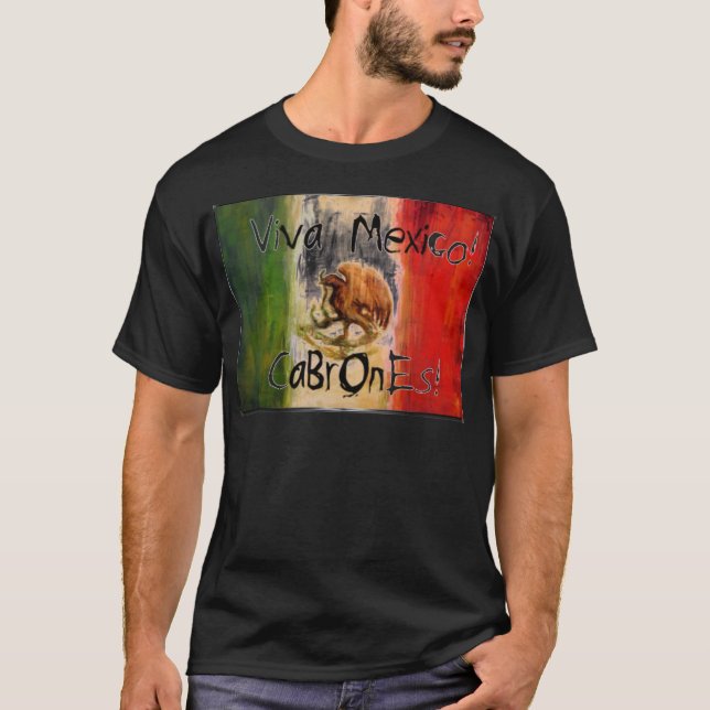 viva mexico cabrones t-shirt (Framsida)