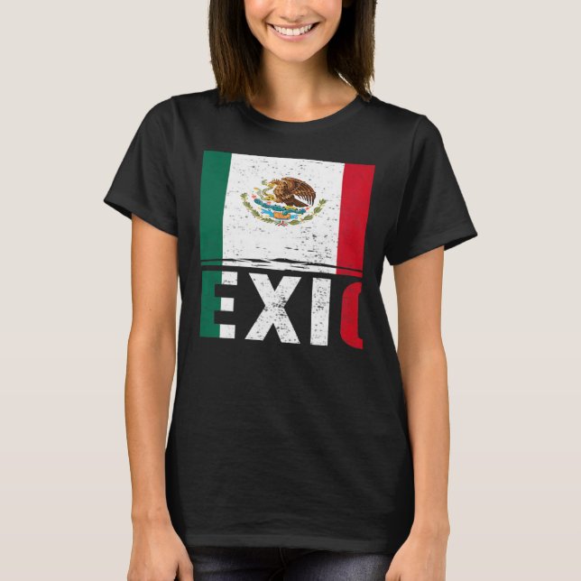 viva mexico flag Pride Independence Day 16 Septemb T Shirt (Framsida)