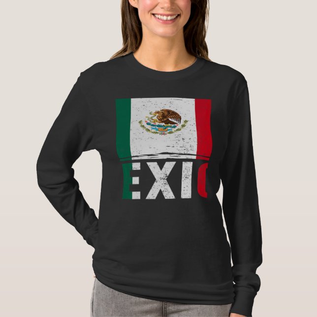 viva mexico flag Pride Independence Day 16 Septemb T Shirt (Framsida)