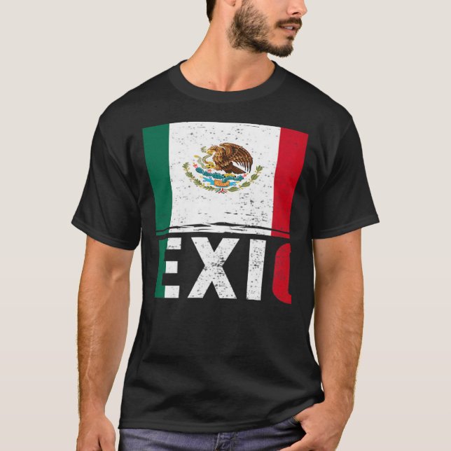 viva mexico flag Pride Independence Day 16 Septemb T Shirt (Framsida)