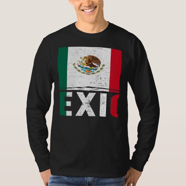 viva mexico flag Pride Independence Day 16 Septemb T Shirt (Framsida)