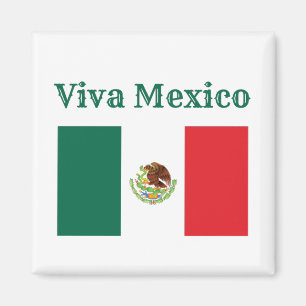 Viva Mexico Flagga Magnet