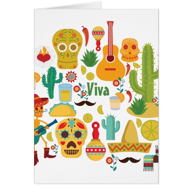 viva mexico hälsningskort (Framsidan)