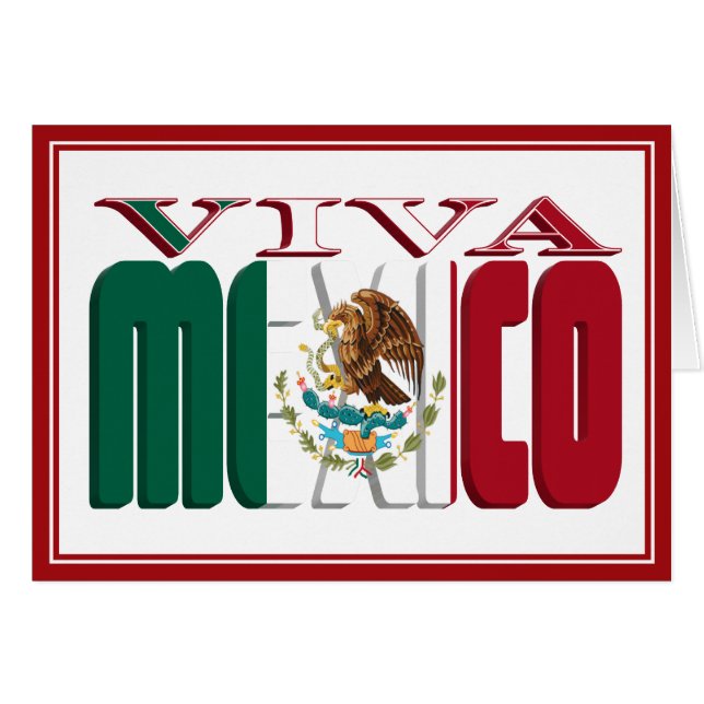VIVA MEXICO HÄLSNINGSKORT (Framsidan Horizontal)