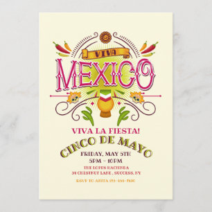 Viva Mexico-inbjudan Inbjudningar
