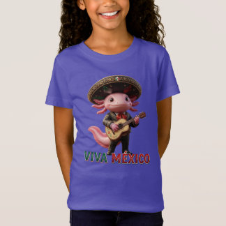 Viva Mexico Mariachi Axolotl| Cute 3D Musician T Shirt