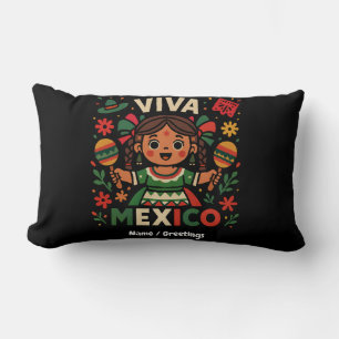 Viva Mexico Mexican Girl Independence day Women Lumbarkudde