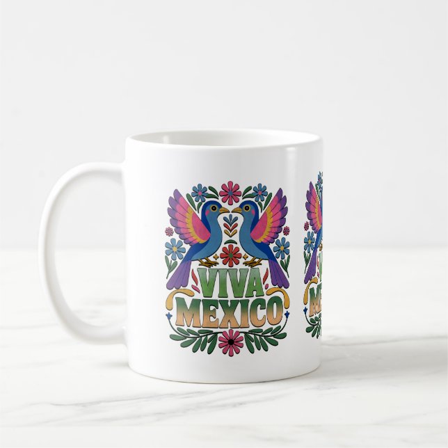 ¡Viva México! Mexican Pride Coffee Mug Kaffemugg (Vänster)