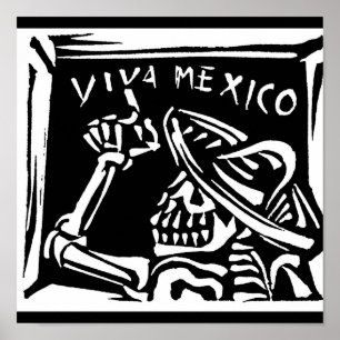 Viva Mexico Mexico "day of the dead ", Poster