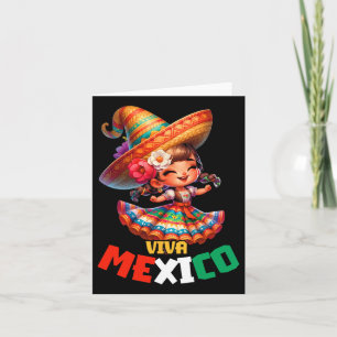 Viva Mexico Mexikanska självständighetsdagen Mexik Kort