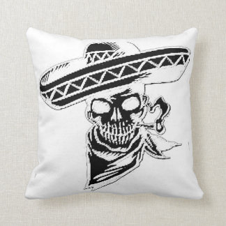 "Viva Mexico" skalle med sombreroen Kudde