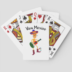 Viva Mexico som leker kort Spelkort