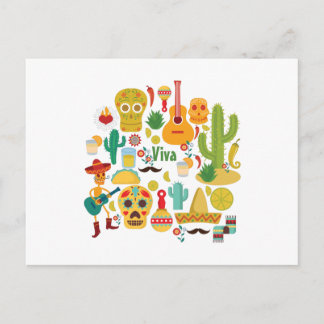 viva mexico vykort