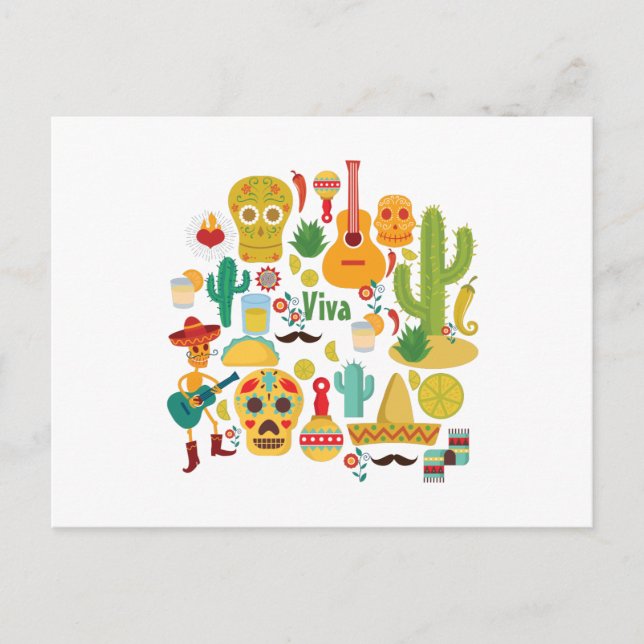 viva mexico vykort (Framsida)