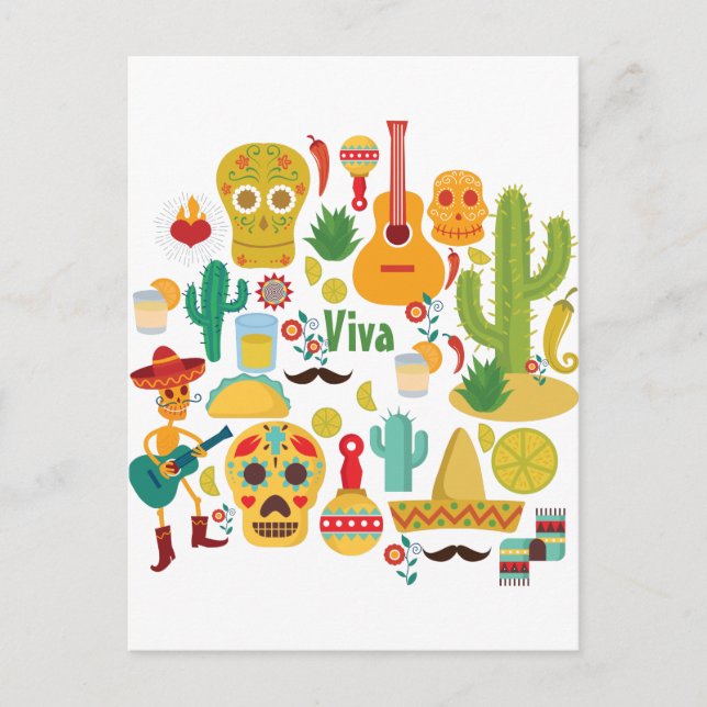viva mexico vykort (Framsida)