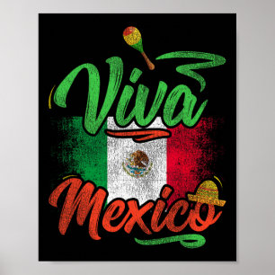 Viva Mexiko Black Women Cinco De Mayo Mexiic Poster