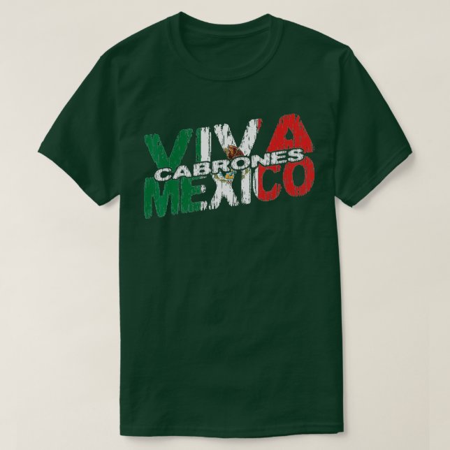 Viva Mexiko Cabrones Mexican Independence Mexican T Shirt (Design framsida)