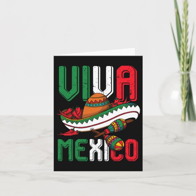 Viva Mexiko Cinco De Mayo Kort (Framsida)