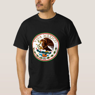 Viva Mexiko (Eagle från Mexikanska Flagga) T Shirt