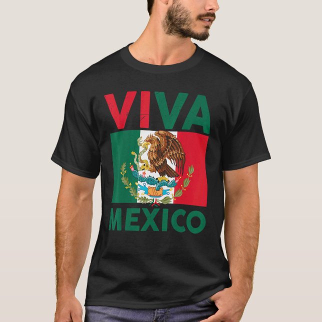 Viva Mexiko Hispanic Mexikanska Flagga Pride Women T Shirt (Framsida)