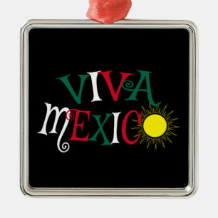 Viva Mexiko Julgransprydnad Metall